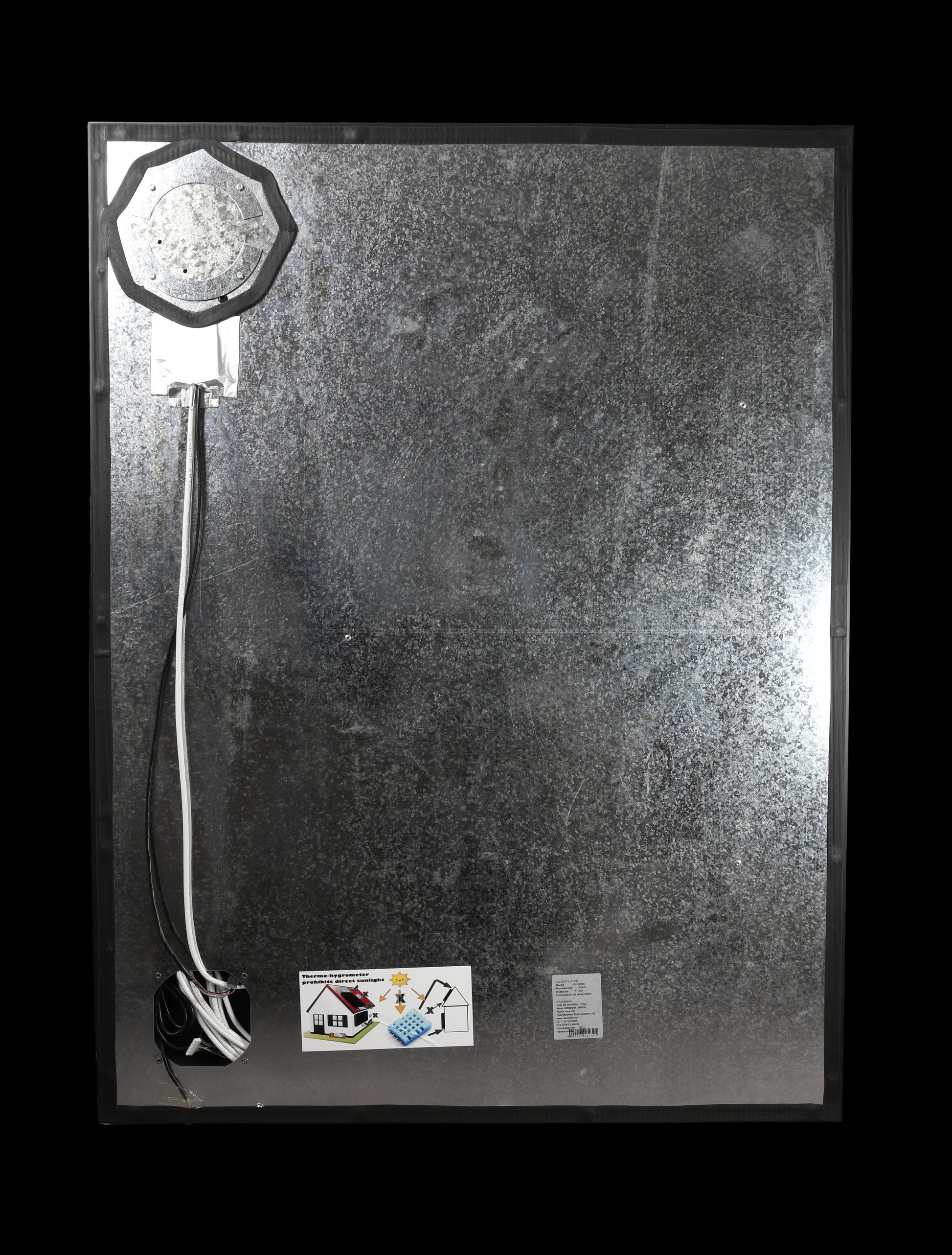 SKANBATT Solventilator SV-65 - LCD display - Motoriserte ventiler - 113m3/h luftvolum - Image 3