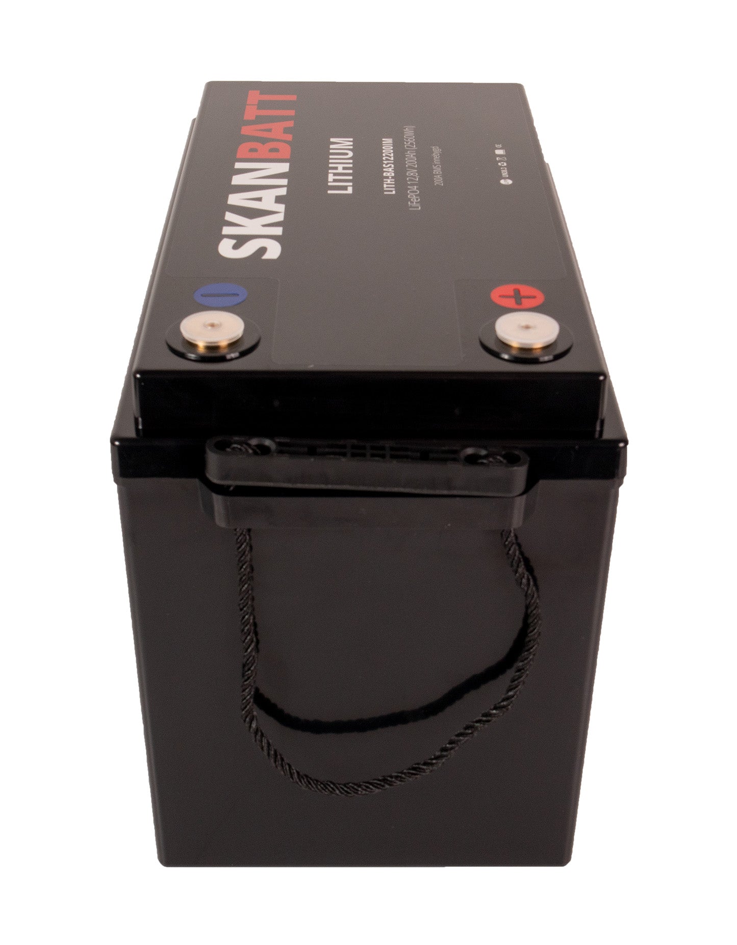 Skanbatt Lithium Batteri 12V 200Ah 200A Bms (345X190X245Mm)