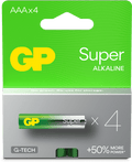 GP Super Alkaline AAA-batteri, 24A/LR03, 4-pack