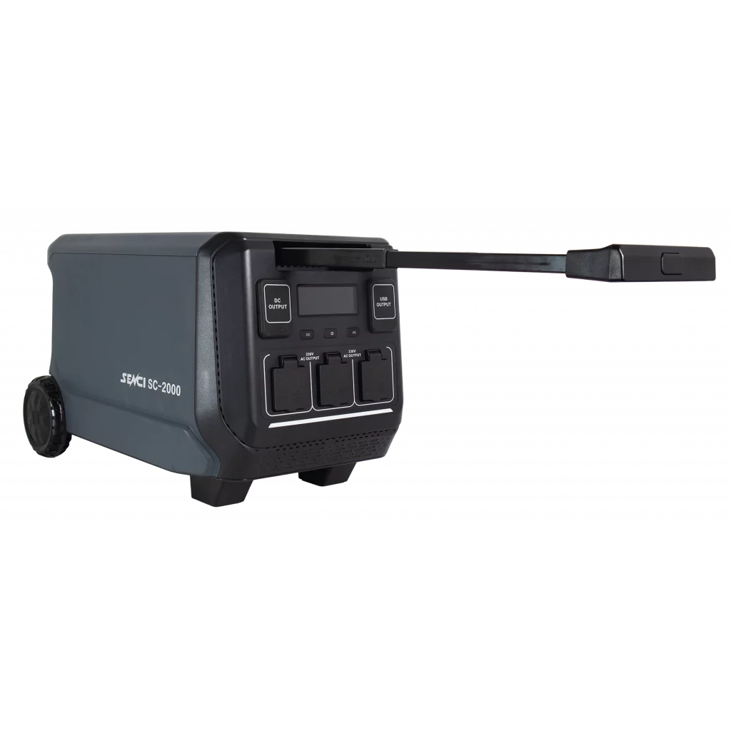 SENCI Lithium LPS 1843Wh Power Station med 2000W (4000W) sinus inverter