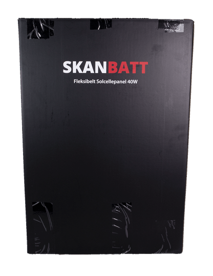 Skanbatt Fleksibelt Solcellepanel 40W - Etfe - 620X425X3Mm label detail
