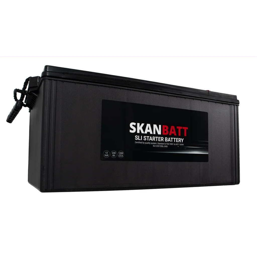 SKANBATT SLI SHD Startbatteri 12V 230AH 1200CCA (518x276x218mm) +L