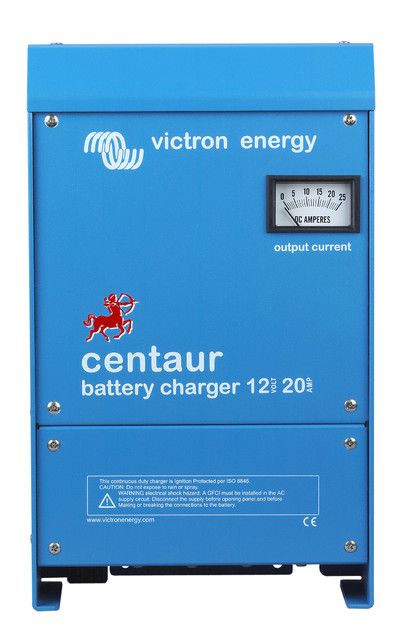 Victron Centaur Batterilader 12V 20A 3-kanaler shown in product view