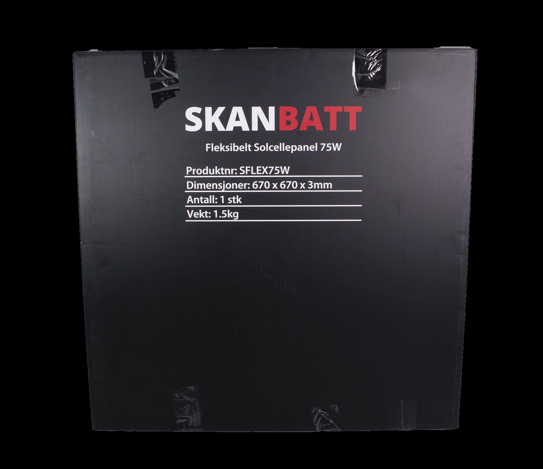SKANBATT Fleksibelt Solcellepanel 75W - ETFE - 670x670x3mm - Image 4