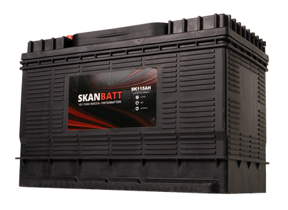 Skanbatt Fritidsbatteri 12V 115Ah 800Cca +Midtstilt shown in product view image 3