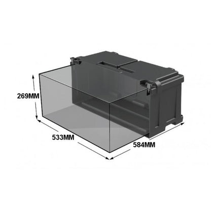 Batterikasse 533X584X269Mm (Innvendig) shown in angle view
