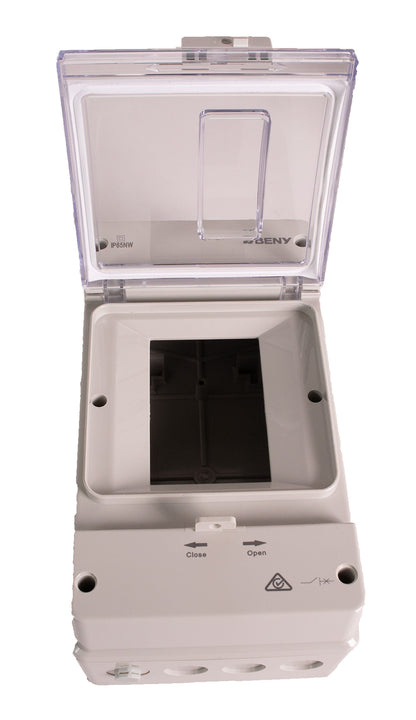 Innkapsling for BDM-125 DC effektbryter IP65 label detail