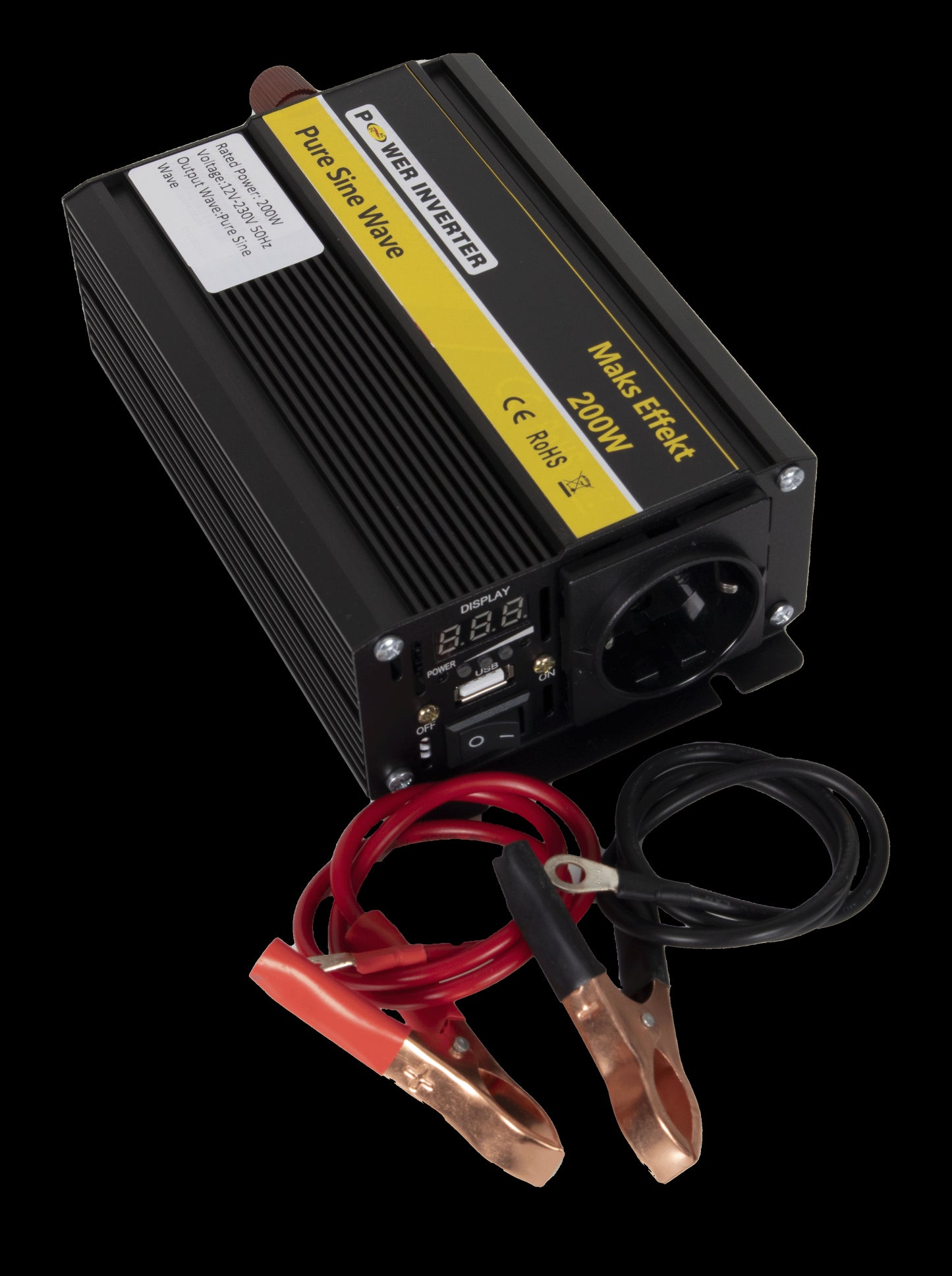 POWER Inverter 12V 200W Ren Sinus - Image 2