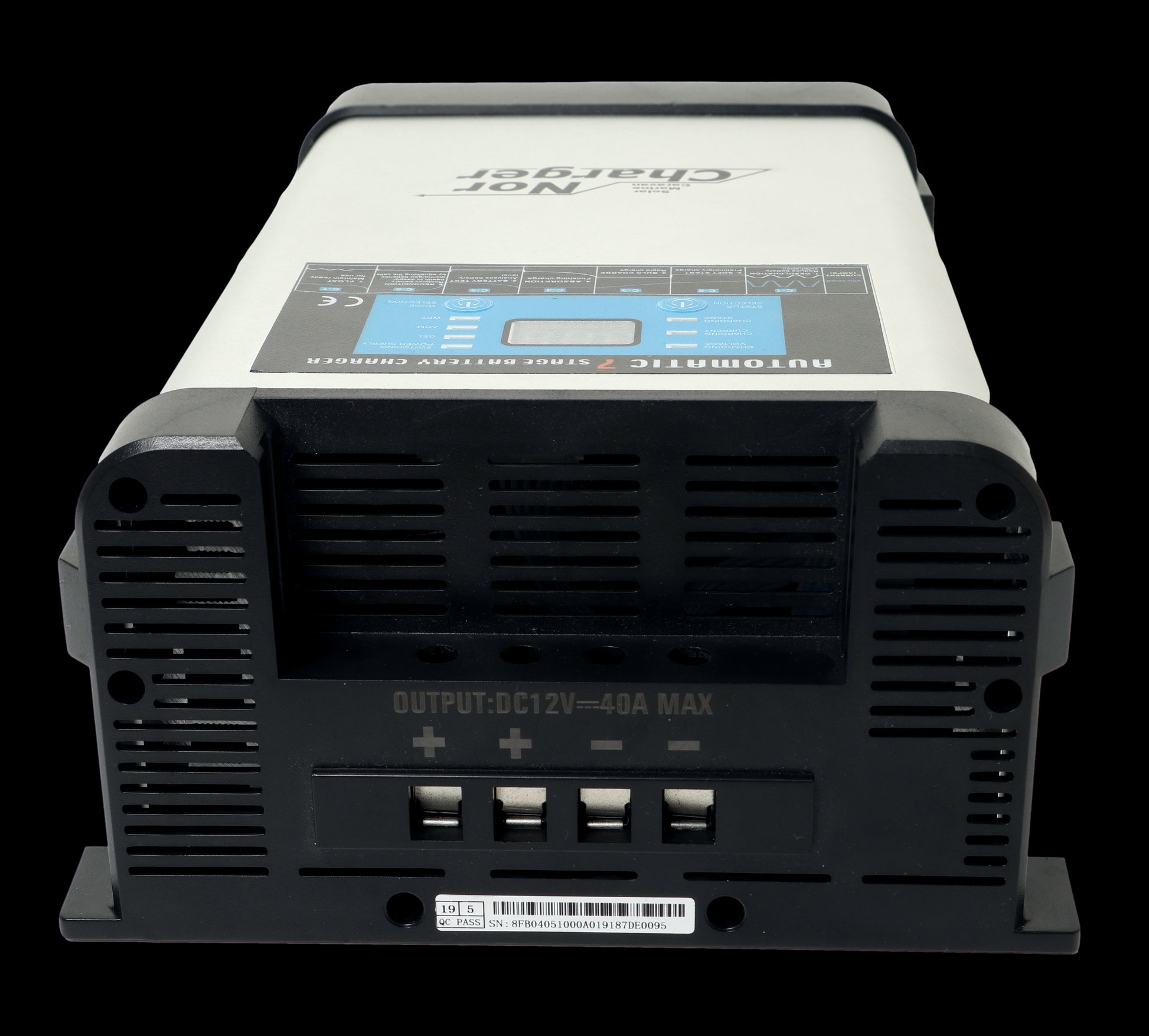 NOR CHARGER Pro Serie Elektronisk Batterilader 12V 40A - 2 Kanaler - Image 4