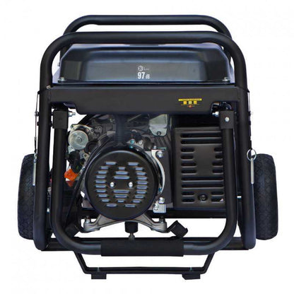 Hyundai Hy10100Lek-T Proff Strømaggregat 8000W - 400V & 230V 1-Fas - Elektrisk Start - Bensin - inkl. k shown in label detail