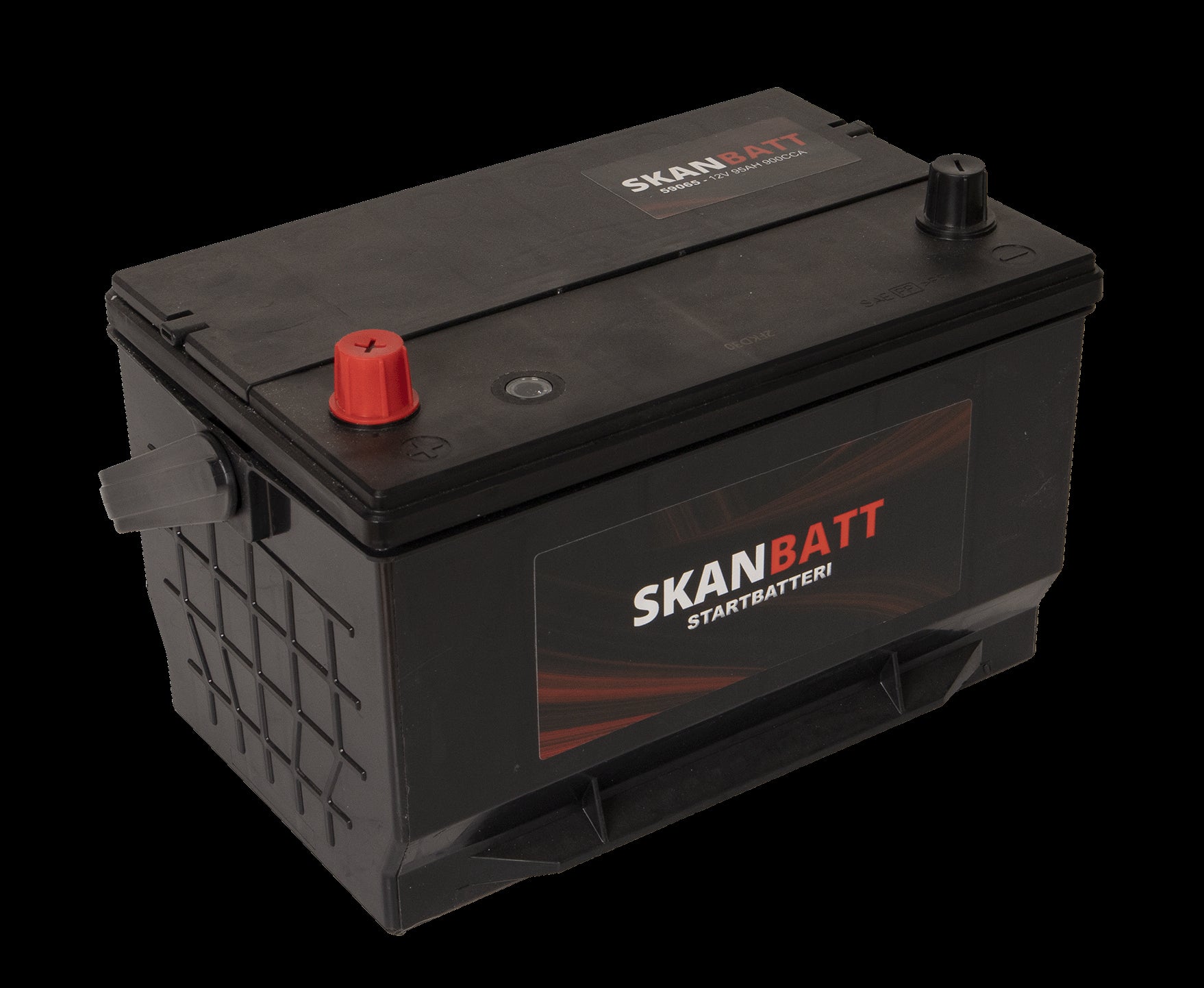 SKANBATT Startbatteri 12V 95AH 900CCA (296x187x171/191mm) +venstre - Image 1