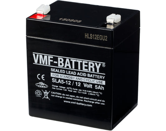 VMF 12V 5AH AGM Batteri (tilsvarer Ritar RT1250) - Image 1