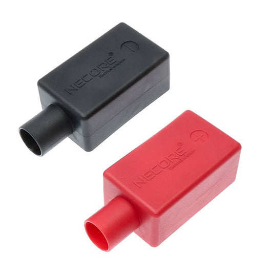 Batteripol beskytter for 10-70mm2 kabel - (Sett med rød/sort) - Image 1
