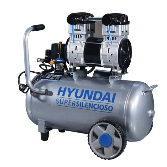HYUNDAI HYAC50-2S Stillegående Kompressor 50l / 1500W - Image 1