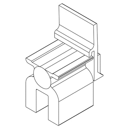 K2 Snap Seam Clamp Cf:X Singlerail shown in angle view