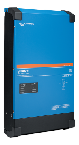Victron Quattro-Ii 24/5000/120-50/50 Kombinert Batterilader Og Inverter shown in angle view