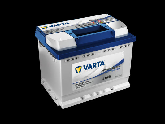 VARTA Fritidsbatteri EFB Batteri 12V 60AH 640CCA (242x175x190/190mm) +høyre LED60