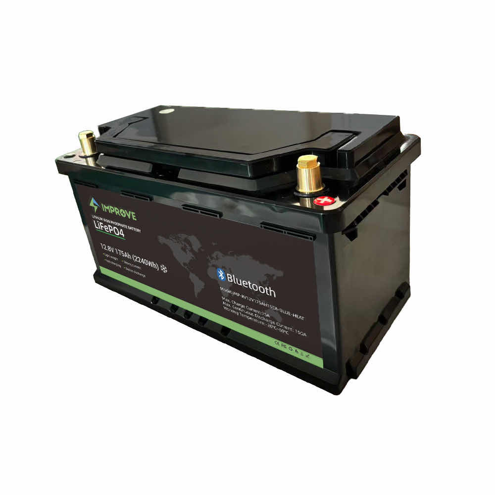 IMPROVE Lithium Batteri 12V 175Ah (LiFePO4) BMS 150A - BOBIL - HEAT - Bluetooth - Image 3