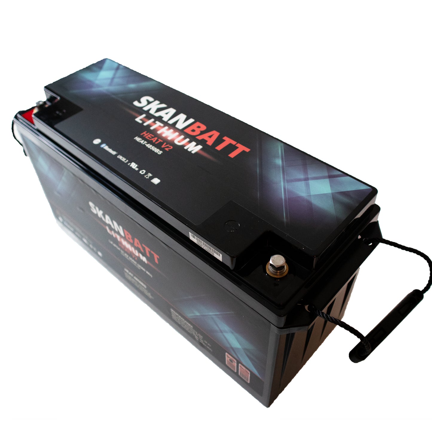 SKANBATT V2 Lithium Batteri 51,2V 50Ah 50A BMS - HEAT - Bluetooth (483x170x240mm) - Image 3