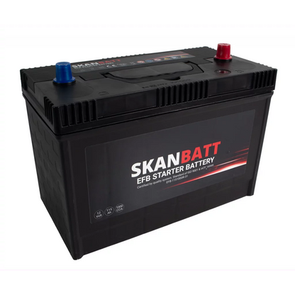 SKANBATT EFB Startbatteri 12V 115AH 1000CCA (330x173x239mm) +R