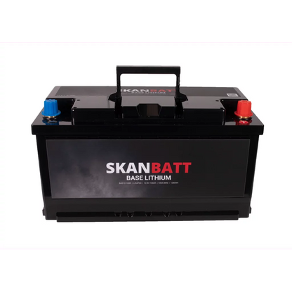 SKANBATT Base Lithium - 12V 100Ah 100A BMS - 352x174x190mm - 3 Års garanti - Bobil