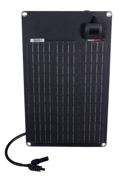 Skanbatt Fleksibelt Solcellepanel 18W - Etfe - 465X285X3Mm shown in angle view