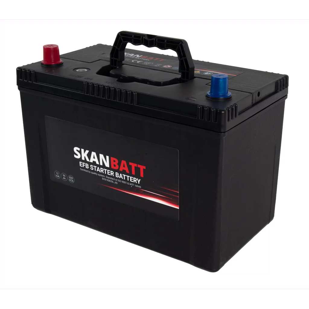 SKANBATT EFB Startbatteri 12V 95AH 820CCA (304x172x225mm) +L