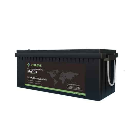 IMPROVE Lithium Batteri 12V 300Ah (LiFePO4) BMS 200A - Image 1