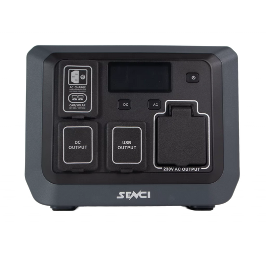 SENCI Lithium LPS 268Wh Power Station med 600W (1200W) sinus inverter