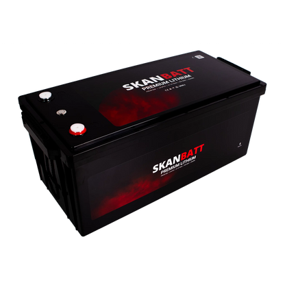 SKANBATT Premium Lithium - 48V 50Ah 50A BMS - 522x238x218mm - Bluetooth - 8 Års garanti
