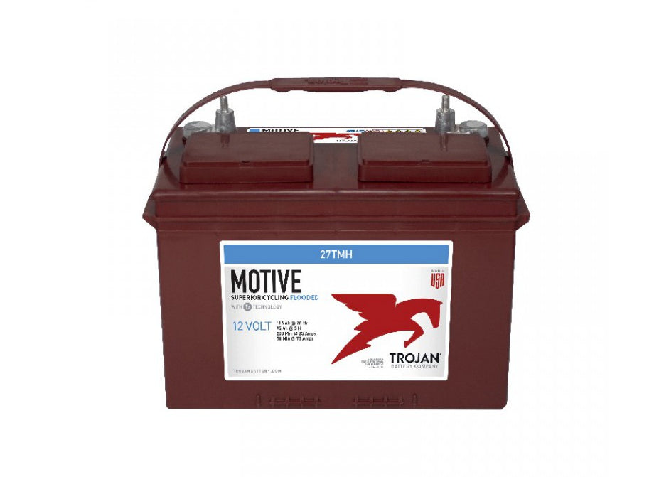 TROJAN Deep Cycle Traksjonsbatteri 12V 115AH (326x168x247mm) +venstre - Image 1