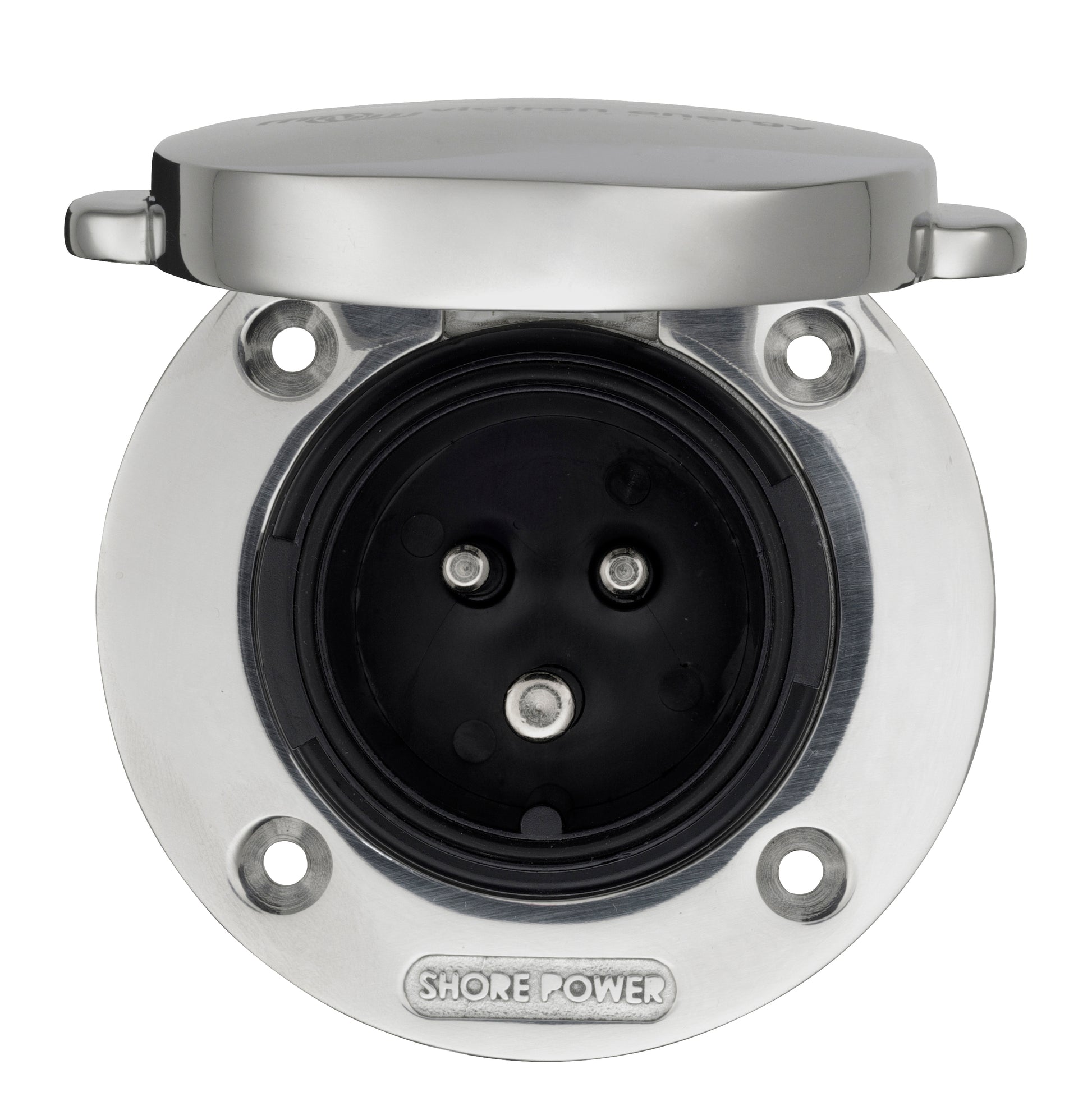 VICTRON Power Inlet 16A stainless steel with cover CEE