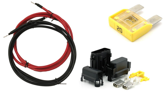 vl230V ladekabelpakke 15A 2m 2x6mm2 20A sikring m holder 1 pr. kanal - Image 1