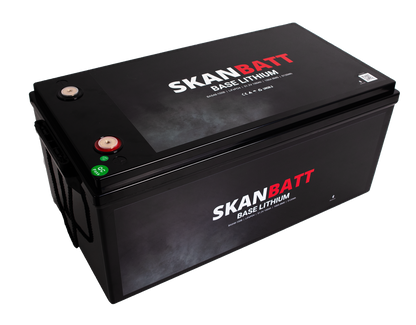 SKANBATT Base Lithium Batteri - 48V 100AH 100A BMS - 522x268x218mm - Bluetooth - 3 Års garanti