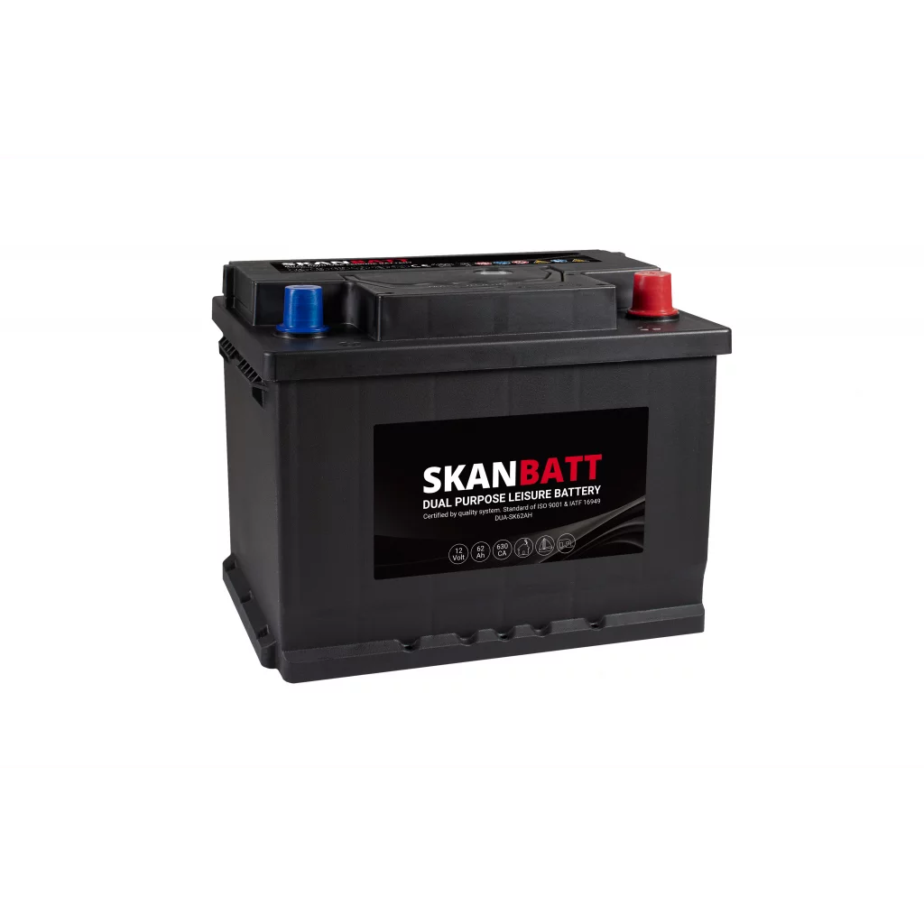 SKANBATT Dual Purpose 12V 62AH 630CA (242x175x190mm) +R