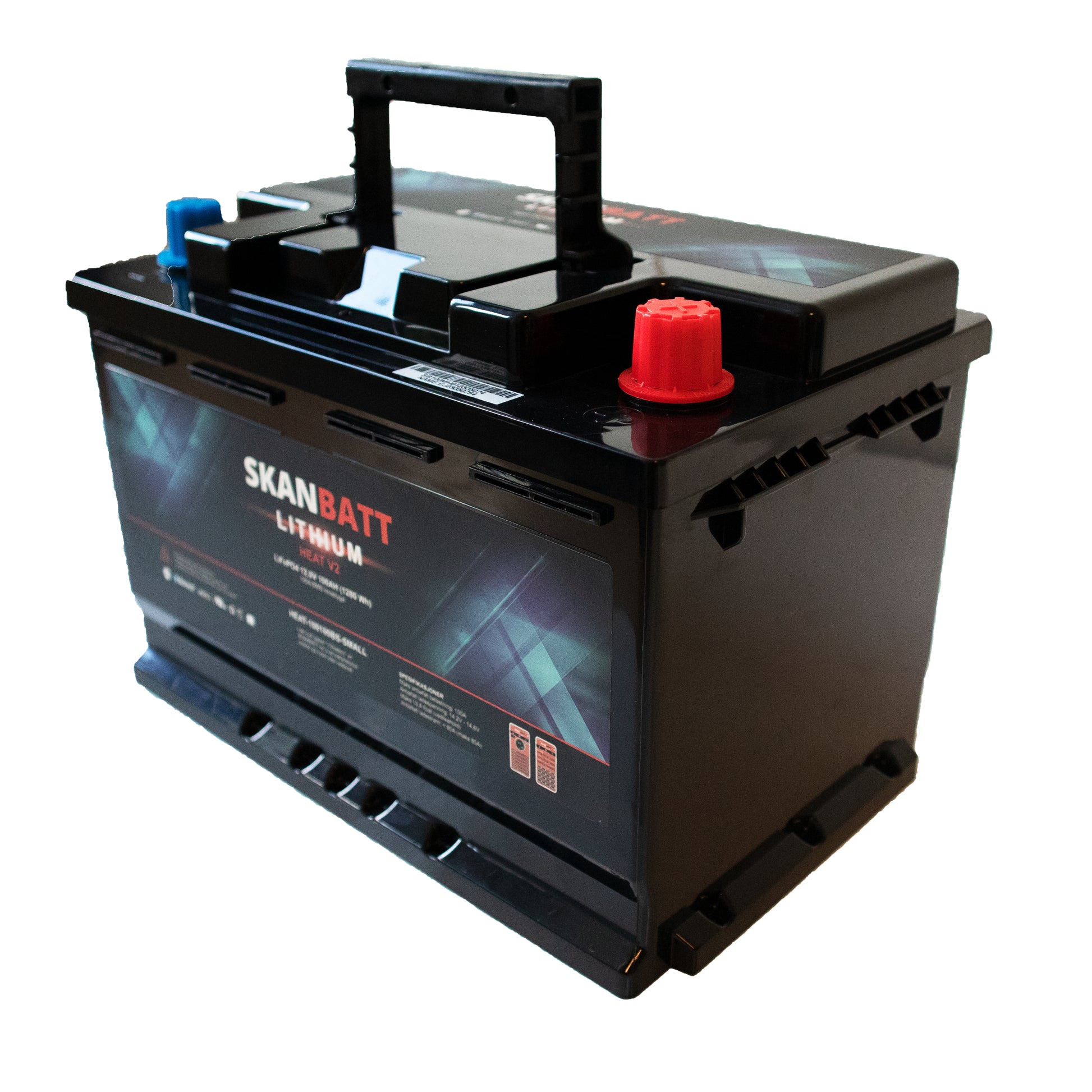 SKANBATT V2 Lithium HEAT Batteri 12V 100Ah 100A BMS - SMALL (279x176x190mm) - Image 3