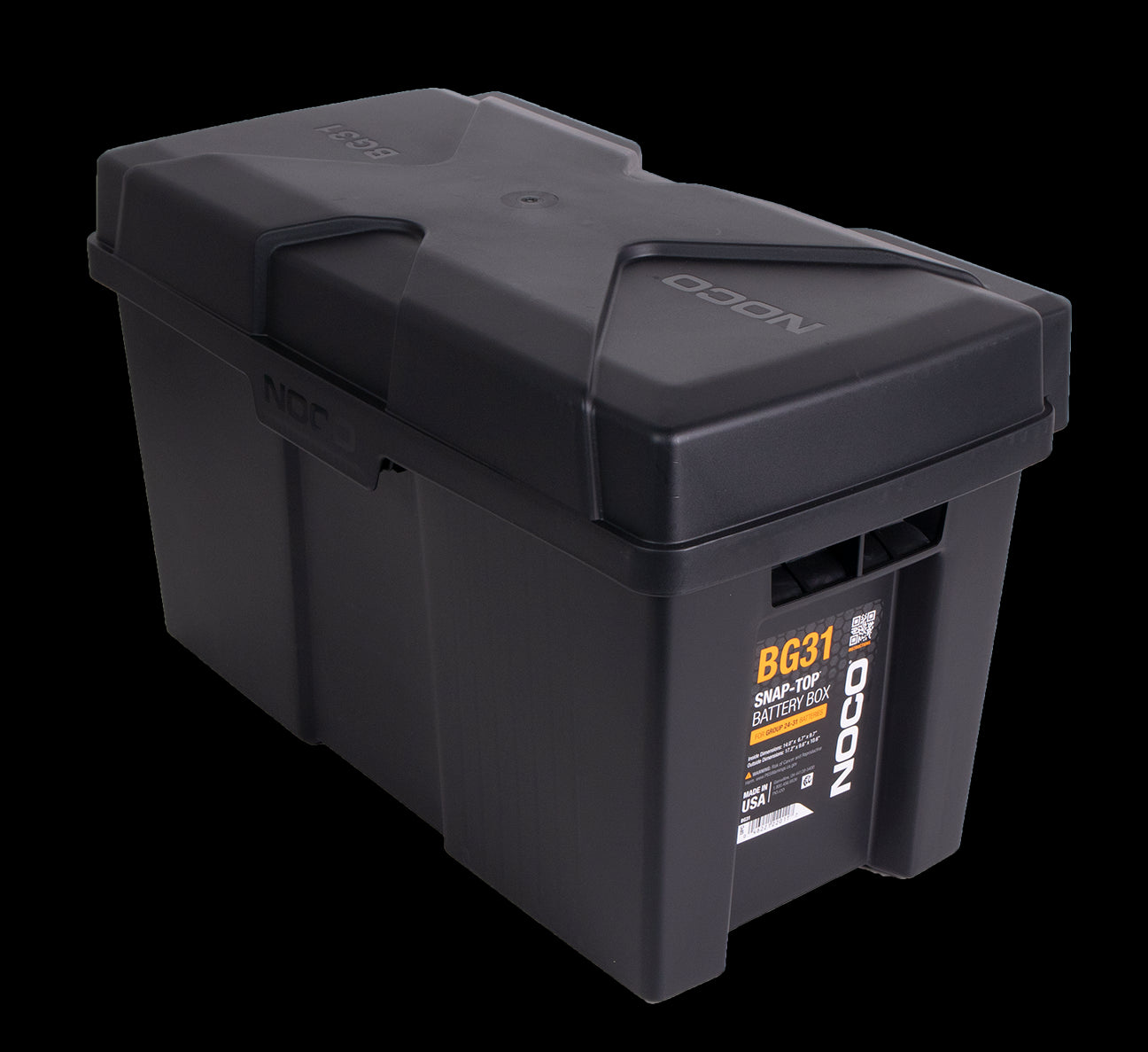 Batterikasse 355x180x243mm (innvendig) plast stor - Image 1