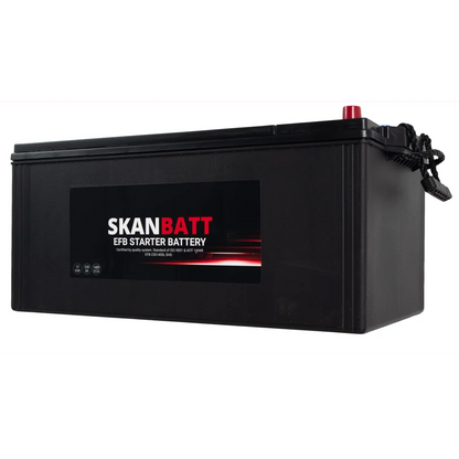 SKANBATT EFB SHD Startbatteri 12V 230AH 1400CCA (518x276x218mm) +L