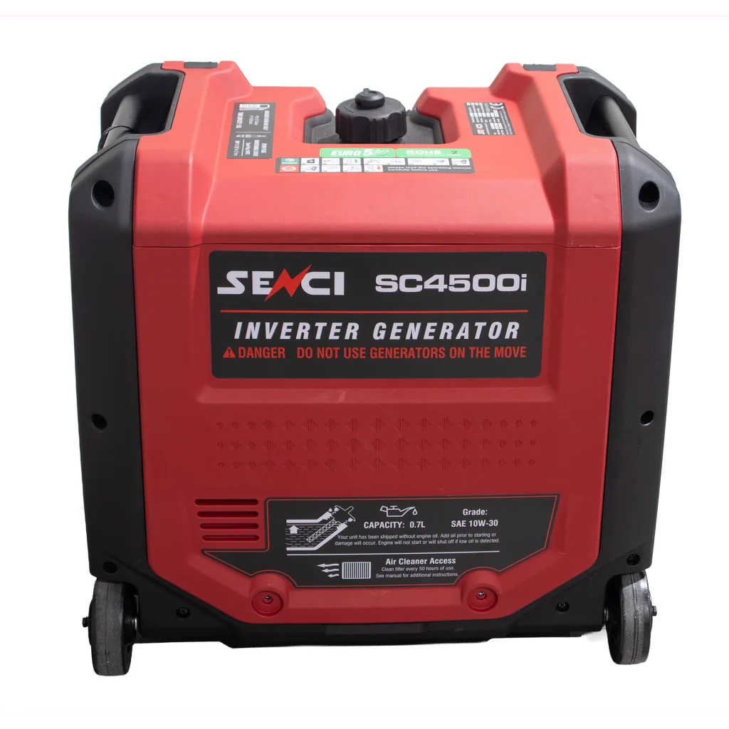 SENCI SC4500i Inverter Aggregat - Bensin - Max 4500W - ATS / Relestyring - Elektrisk start