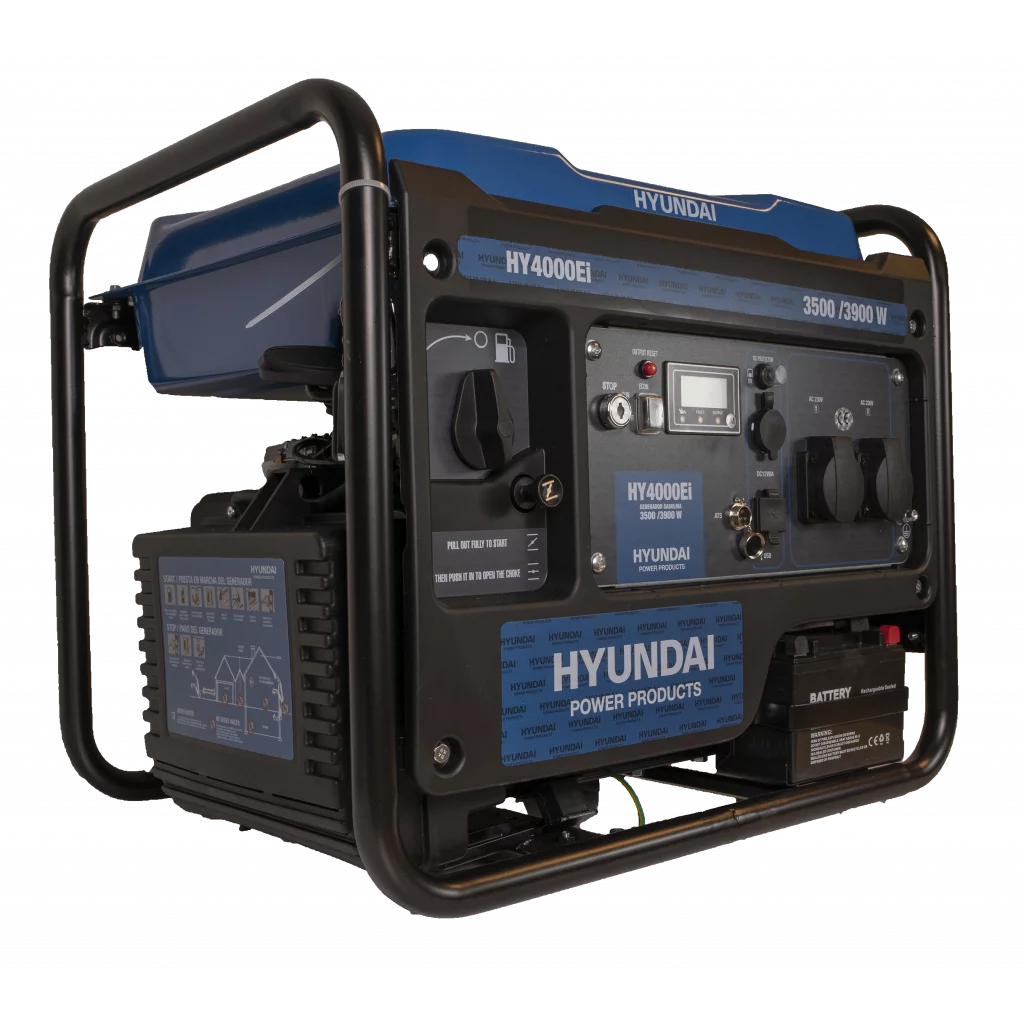 HYUNDAI HY4000Ei Inverter Aggregat 3900W - Fjernkontroll og ATS