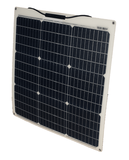 Skanbatt Fleksibelt Solcellepanel Mono 55W - 580X540X2Mm shown in angle view