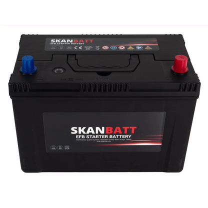 SKANBATT EFB Startbatteri 12V 95AH 820CCA (304x172x225mm) +R