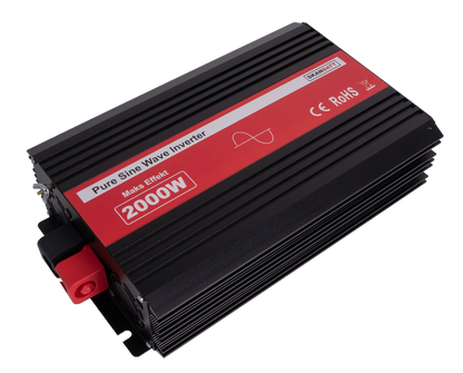Skanbatt Inverter 12V 2000W Ren Sinus M/Kablet Fjernkontroll shown in product view