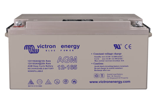 VICTRON AGM Batteri 12V 165Ah Deep Cycle - Image 1