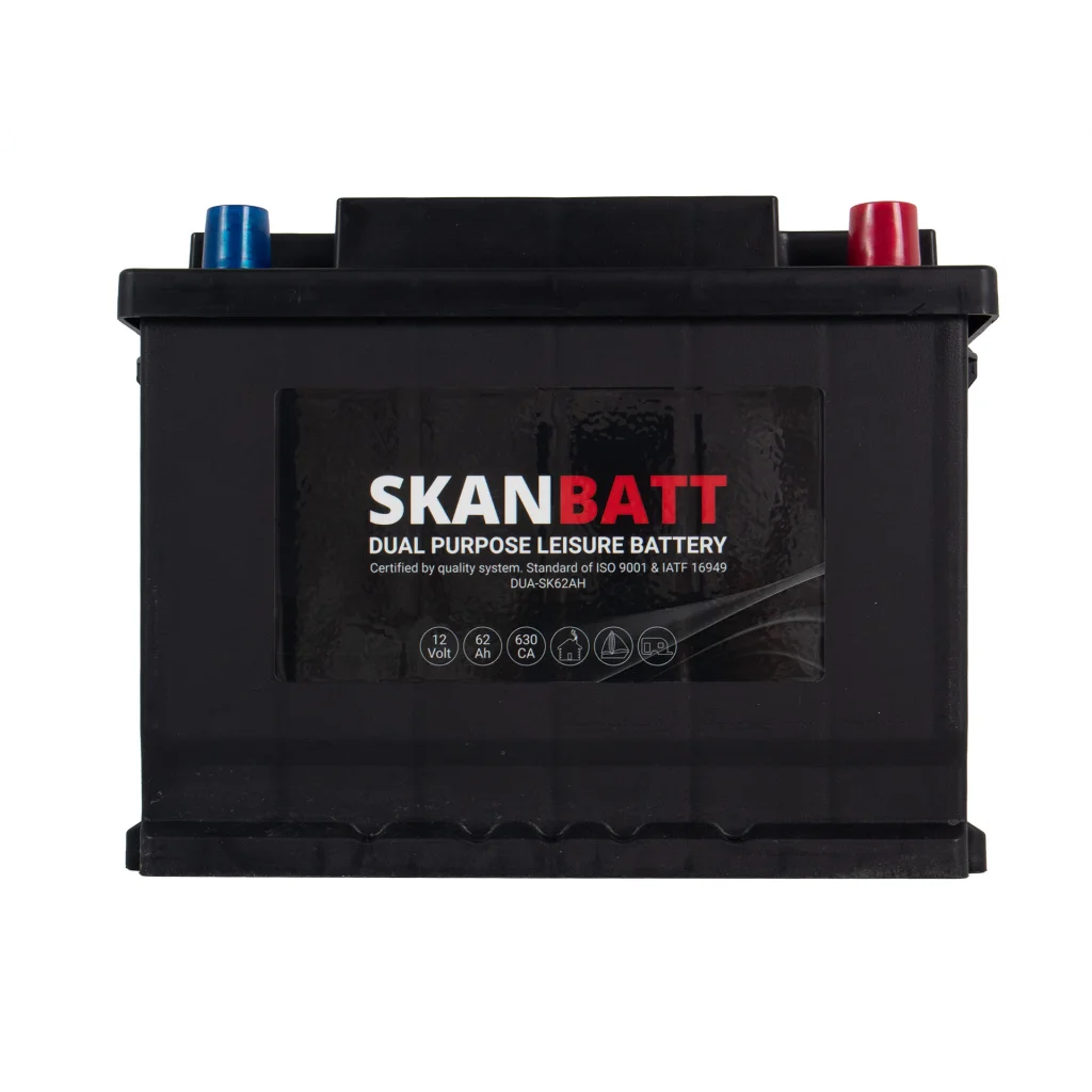 SKANBATT Dual Purpose 12V 62AH 630CA (242x175x190mm) +R