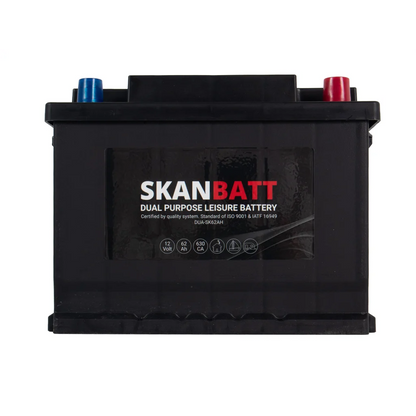 SKANBATT Dual Purpose 12V 62AH 630CA (242x175x190mm) +R
