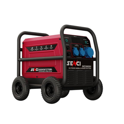 SENCI Lithium LPS 3840Wh Power Station med 3600W (7200W) sinus inverter - HD Utebruk shown in detail view