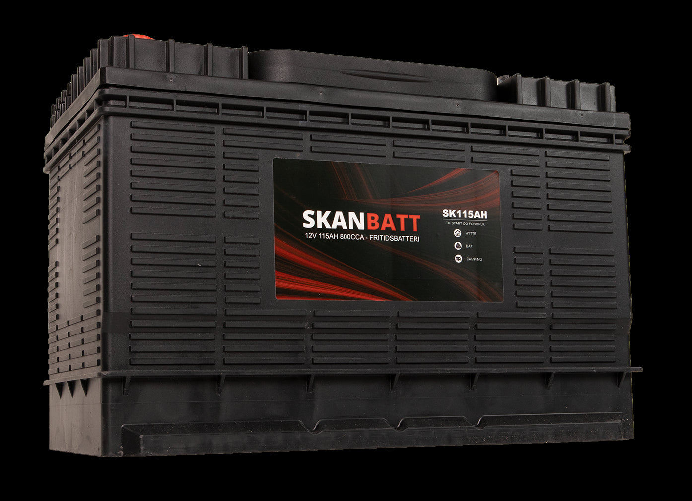 SKANBATT Fritidsbatteri 12V 115AH 800CCA (330x172x222/242mm) +midtstilt - Image 5