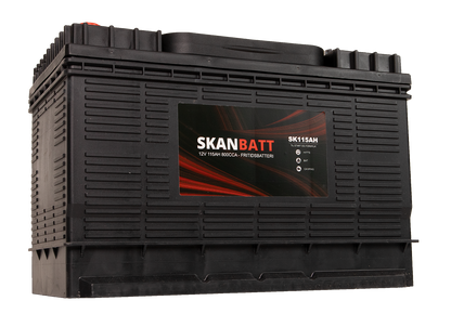 Skanbatt Fritidsbatteri 12V 115Ah 800Cca +Midtstilt shown in product view image 2