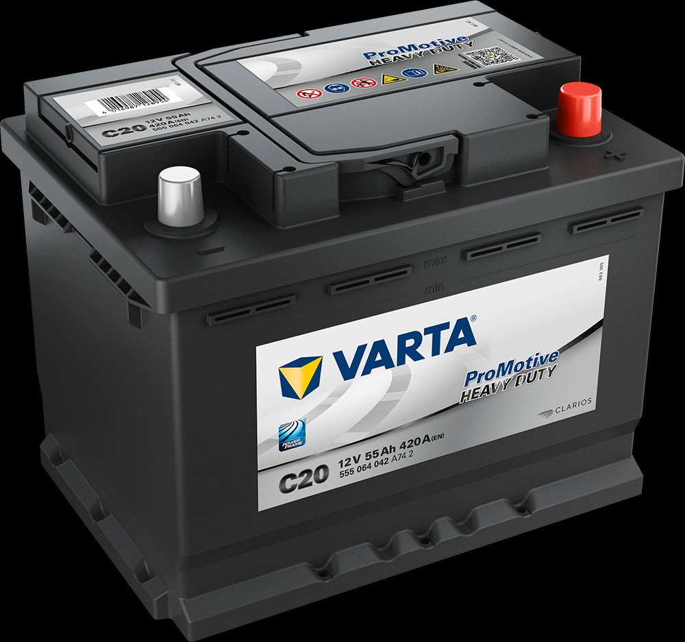 VARTA Promotive HD Batteri 12V 55AH 420CCA (242x175x190/190mm) +høyre C20 - Image 1